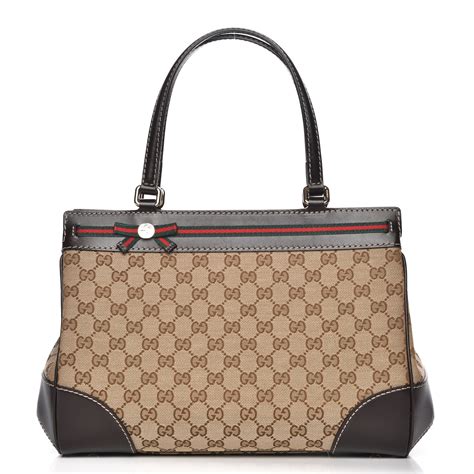 gucci mayfair medium tote brown